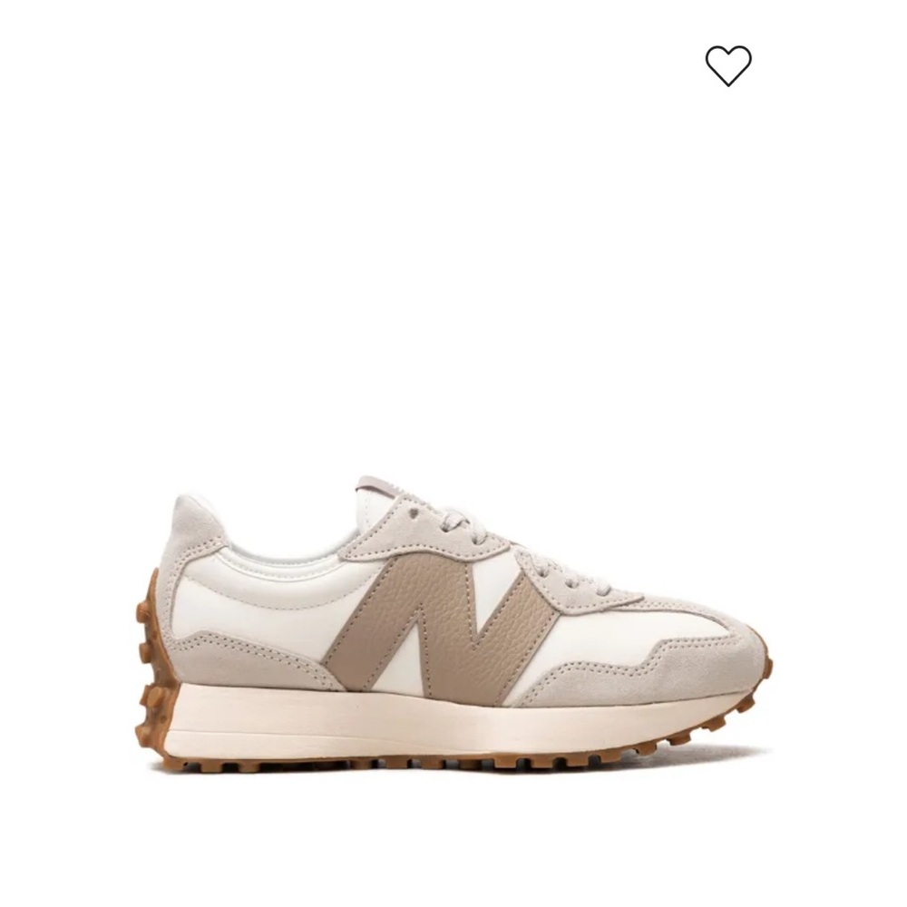 New Balance Women's Cream and Tan Sneakers